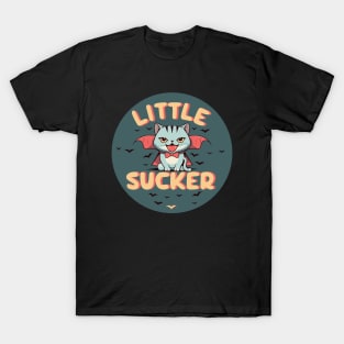 cute dracula cat - little sucker T-Shirt
